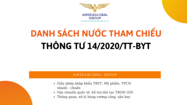DANH SÁCH CFS NƯỚC THAM CHIẾU