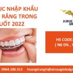 THỦ TỤC NHẬP KHẨU NIỀNG RĂNG TRONG SUỐT 2022