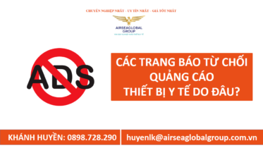 CÁC TRANG BÁO TỪ CHỐI NHẬN QUẢNG CÁO THIẾT BỊ Y TẾ