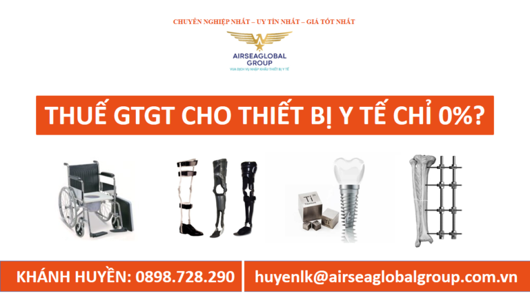 THIẾT BỊ Y TẾ NÀO ĐƯỢC VAT 0%?