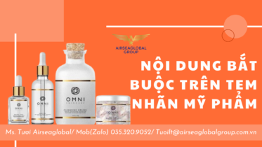 nội dung bắt buộc trên tem nhãn mỹ phẩm