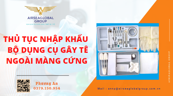 BỘ DỤNG CỤ GÂY TÊ NGOÀI MÀNG CỨNG