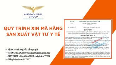 Quy trình xin mã hãng sản xuất vật tư y tế
