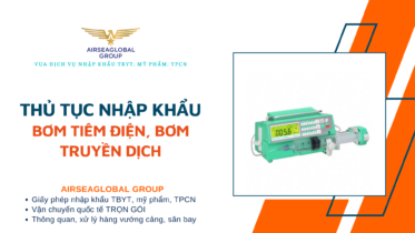 THỦ TỤC NHẬP KHẨU BƠM TIÊM ĐIỆN