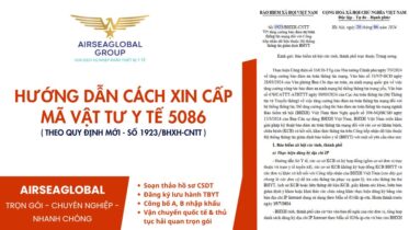 hướng dẫn cách XIN CẤP MÃ VẬT TƯ Y TẾ 5086 ( Theo quy định mới - SỐ 1923BHXH-CNTT )