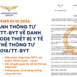 BAN HÀNH THÔNG TƯ 19 VỀ DANH MỤC HS CODE THIẾT BỊ Y TẾ THAY THẾ THÔNG TƯ 14