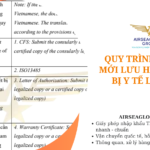 QUY TRÌNH XIN CẤP MỚI LƯU HÀNH THIẾT BỊ Y TẾ LOẠI C,D