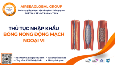 THỦ TỤC NHẬP KHẨU BÓNG NONG ĐỘNG MẠCH NGOẠI VI