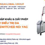 THỦ TỤC NHẬP KHẨU MÁY ĐIỀU TRỊ DA BẰNG LASER Q-SWITCHED ND YAG