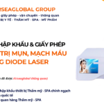 THỦ TỤC NHẬP KHẨU MÁY ĐIỀU TRỊ MỤN, MẠCH MÁU BẰNG DIODE LASER