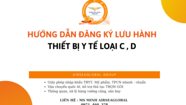 HƯỚNG DẪN ĐĂNG KÝ LƯU HÀNH THIẾT BỊ Y TẾ LOẠI C , D