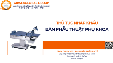 THỦ TỤC NHẬP KHẨU BÀN PHẪU THUẬT PHỤ KHOA NĂM NAY