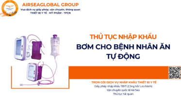 THỦ TỤC NHẬP KHẨU BƠM CHO BỆNH NHÂN ĂN TỰ ĐỘNG NĂM NAY