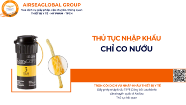 THỦ TỤC NHẬP KHẨU CHỈ CO NƯỚU NĂM NAY