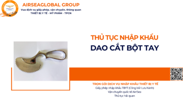 THỦ TỤC NHẬP KHẨU DAO CẮT BỘT TAY NĂM NAY