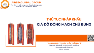 THỦ TỤC NHẬP KHẨU GIÁ ĐỠ ĐỘNG MẠCH CHỦ BỤNG NĂM NAY