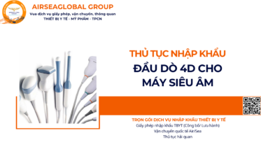 THỦ TỤC NHẬP KHẨU ĐẦU DÒ 4D CHO MÁY SIÊU ÂM NĂM NAY