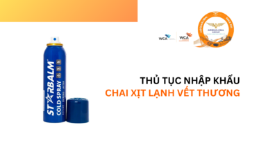 Thu tuc nhap khau chai xit lanh vet thuong