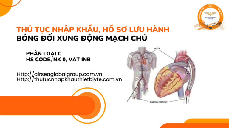 THỦ TỤC NHẬP KHẨU, HỒ SƠ ĐĂNG KÍ LƯU HÀNH BÓNG ĐỐI XUNG ĐỘNG MẠCH CHỦ