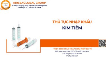 THỦ TỤC NHẬP KHẨU KIM TIÊM NĂM NAY