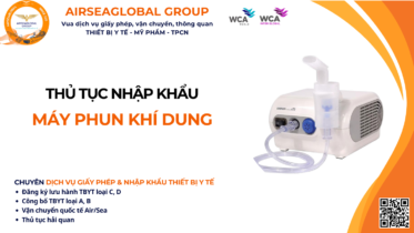 THỦ TỤC NHẬP KHẨU MÁY PHUN KHÍ DUNG NĂM NAY