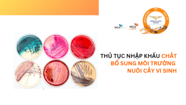 THỦ TỤC NHẬP KHẨU CHẤT BỔ SUNG MÔI TRƯỜNG NUÔI CẤY VI SINH