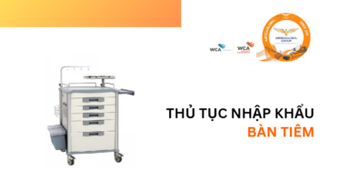 THỦ TỤC NHẬP KHẨU BÀN TIÊM