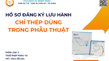 HỒ SƠ ĐĂNG KÝ LƯU HÀNH CHỈ THÉP DÙNG TRONG PHẪU THUẬT