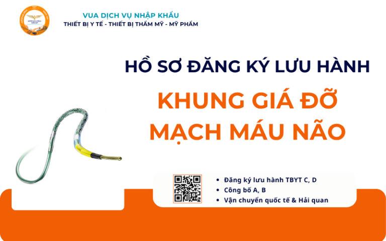 HỒ SƠ ĐĂNG KÝ LƯU HÀNH KHUNG GIÁ ĐỠ MẠCH MÁU NÃO