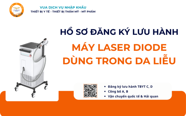 HỒ SƠ ĐĂNG KÝ LƯU HÀNH MÁY LASER DIODE DÙNG TRONG DA LIỄU