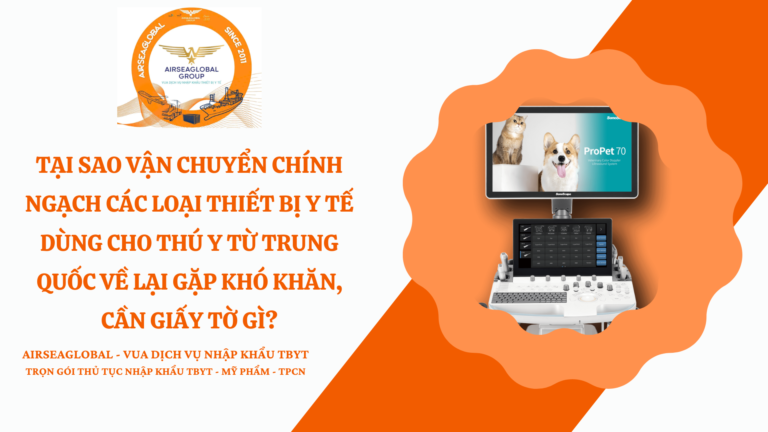 VẬN CHUYỂN CHÍNH NGẠCH HÀNG THÚ Y