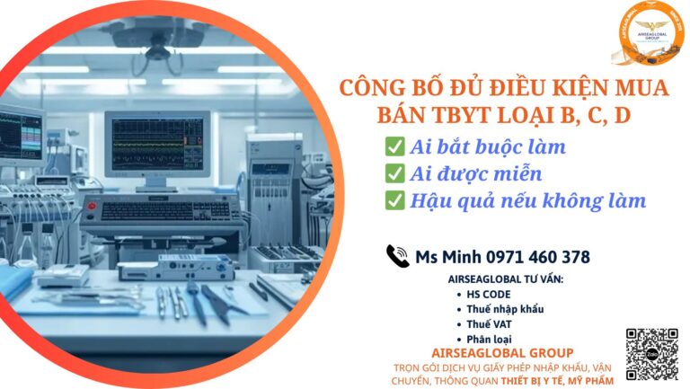 Công bố đủ điều kiện mua bán thiết bị y tế loại B C D theo Nghị định 98/2021/NĐ-CP