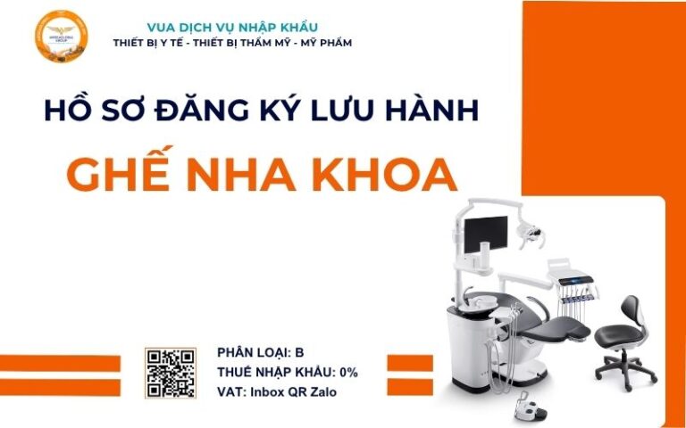 THỦ TỤC NHẬP KHẨU GHẾ NHA KHOA