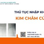 THỦ TỤC NHẬP KHẨU KIM CHÂM CỨU DÙNG MỘT LẦN