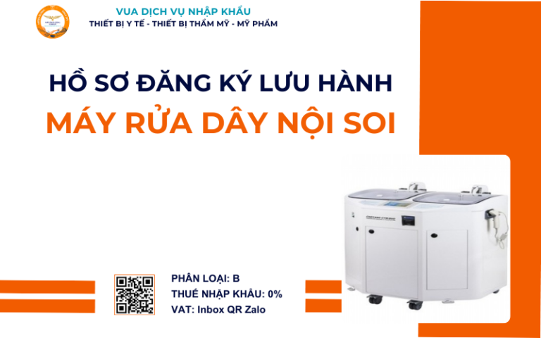 THỦ TỤC NHẬP KHẨU MÁY RỬA DÂY NỘI SOI