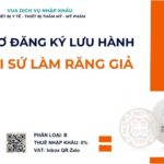 THỦ TỤC NHẬP KHẨU PHÔI SỨ LÀM RĂNG GIẢ
