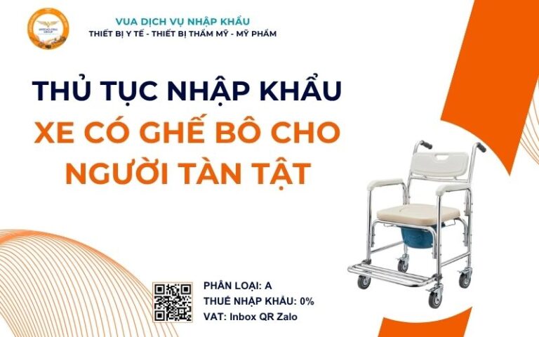 THỦ TỤC NHẬP KHẨU XE CÓ GHẾ BÔ CHO NGƯỜI TÀN TẬT