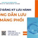 THỦ TỤC NHẬP KHẨU ỐNG DẪN LƯU MÀNG PHỔI