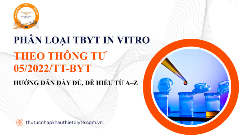 Sơ đồ phân loại IVD theo Thông tư 05/2022/TT-BYT gồm các loại A, B, C, D theo mức độ rủi ro