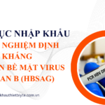Bộ xét nghiệm định lượng kháng nguyên bề mặt virus viêm gan B HBsAg dùng trong xét nghiệm IVD.