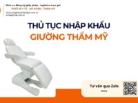 THỦ TỤC NHẬP KHẨU GIƯỜNG THẨM MỸ MỚI NHẤT 2026