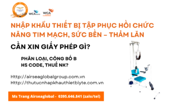 Nhập khẩu Thiết bị tập phục hồi chức năng tim mạch, sức bền – thảm lăn cần xin giấy phép gì