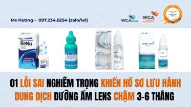 Phân loại chuẩn nước nhỏ mắt dưỡng ẩm lens