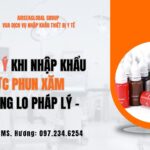 THỦ TỤC NHẬP KHẨU CHÍNH NGẠCH MỰC PHUN XĂM