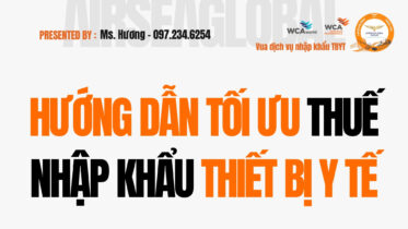 CÁCH GIẢM THUẾ NHẬP KHẨU TBYT