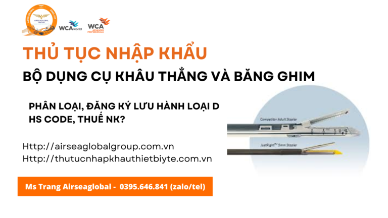 bộ dụng cụ khâu thẳng và băng ghim