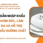 THỦ TỤC NHẬP KHẨU MÁY CHĂM SÓC, LÀM SẠCH DA VÀ HỖ TRỢ THẨM THẤU DƯỠNG CHẤT