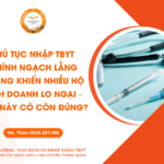 thủ tục nhập chính ngạch