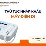 THỦ TỤC NHẬP KHẨU MÁY ĐIỆN DI CHÍNH NGẠCH VỀ VIỆT NAM