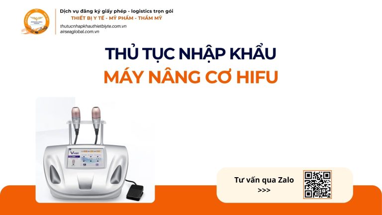 THỦ TỤC NHẬP KHẨU MÁY NÂNG CƠ HIFU CHÍNH NGẠCH VỀ VIỆT NAM